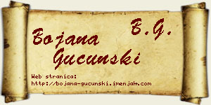 Bojana Gucunski vizit kartica